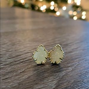 Kendra Scott Studs Tessa Gold Iridescent Drusy
